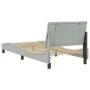 Bed frame with dark gray velvet and LED lights 90x190 cm by , Beds and slatted bases - Ref: Foro24-3213757, Price: 149,28 €, ...