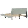 Estructura cama con luces LED terciopelo gris claro 120x200 cm de , Camas y somieres - Ref: Foro24-3213769, Precio: 179,39 €,...