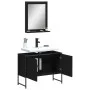 Badezimmermöbel-Set, 2-teilig, aus schwarzer Ingenieurholz. von , Badezimmermöbel - Ref: Foro24-3214339, Preis: 100,54 €, Rab...