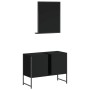 Badezimmermöbel-Set, 2-teilig, aus schwarzer Ingenieurholz. von , Badezimmermöbel - Ref: Foro24-3214339, Preis: 98,78 €, Raba...