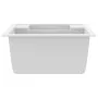 Double bowl kitchen sink with white granite overflow by vidaXL, Sinks - Ref: Foro24-147088, Price: 163,89 €, Discount: %