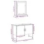 Badezimmermöbel-Set, 2-teilig, aus schwarzer Ingenieurholz. von , Badezimmermöbel - Ref: Foro24-3214339, Preis: 100,54 €, Rab...