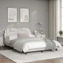 Bettgestell Kopfteil aus weißem Kunstleder 140x200 cm von , Betten und Lattenroste - Ref: Foro24-3208097, Preis: 219,62 €, Ra...