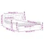 Bed with synthetic leather cappuccino mattress 140x190 cm by , Beds and slatted bases - Ref: Foro24-3208793, Price: 367,72 €,...