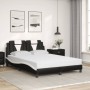 Bett mit schwarz-weißer Kunstleder-Matratze 140x200 cm von , Betten und Lattenroste - Ref: Foro24-3208801, Preis: 395,27 €, R...