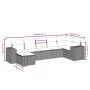 Garden set with 7 pieces of sofas and beige synthetic rattan cushions. by , Garden sets - Ref: Foro24-3264434, Price: 498,05 ...