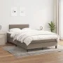 Box spring bed with gray taupe fabric mattress 120x190 cm by , Beds and slatted bases - Ref: Foro24-3269734, Price: 376,18 €,...