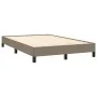 Box spring bed with gray taupe fabric mattress 120x190 cm by , Beds and slatted bases - Ref: Foro24-3269734, Price: 376,18 €,...