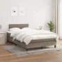 Box spring bed with gray taupe fabric mattress 120x190 cm by , Beds and slatted bases - Ref: Foro24-3269741, Price: 383,15 €,...