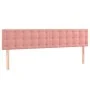 Bettgestell mit rosa Samt-Kopfteil 120x190 cm von , Betten und Lattenroste - Ref: Foro24-3270607, Preis: 174,39 €, Rabatt: %