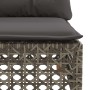 Corner garden sofa with gray synthetic rattan cushions by , Outdoor sofas - Ref: Foro24-365924, Price: 104,16 €, Discount: %