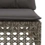 Corner garden sofa with gray synthetic rattan cushions by , Outdoor sofas - Ref: Foro24-365924, Price: 117,98 €, Discount: %