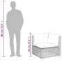 Corner garden sofa with gray synthetic rattan cushions by , Outdoor sofas - Ref: Foro24-365924, Price: 117,98 €, Discount: %