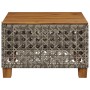 Garden table made of synthetic rattan and acacia wood in gray, measuring 55x55x36 cm. by , Garden tables - Ref: Foro24-365930...