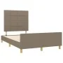 Bed frame with gray taupe fabric headboard 120x190 cm by , Beds and slatted bases - Ref: Foro24-3270517, Price: 154,82 €, Dis...