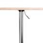 Solid oak wood high table Ø60x89.5 cm by , Kitchen and dining tables - Ref: Foro24-3270626, Price: 92,75 €, Discount: %