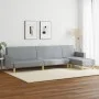 Zweiteiliges Sofaset in hellem Grau aus Stoff. von , Sofas - Ref: Foro24-3216300, Preis: 411,45 €, Rabatt: %