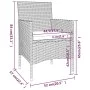 3-piece garden bistro set, black PE rattan with tempered glass. by , Garden sets - Ref: Foro24-3095903, Price: 234,52 €, Disc...