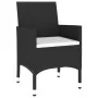 3-piece garden bistro set, black PE rattan with tempered glass. by , Garden sets - Ref: Foro24-3095901, Price: 192,89 €, Disc...