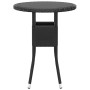 3-piece garden bistro set, black PE rattan with tempered glass. by , Garden sets - Ref: Foro24-3095901, Price: 194,08 €, Disc...