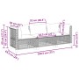 Sofá de jardín de 3 plazas con cojines ratán sintético gris de , Sofás de exterior - Ref: Foro24-365939, Precio: 275,60 €, De...