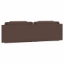 Padded brown synthetic leather headboard 180 cm by , Headboards and footboards - Ref: Foro24-374806, Price: 50,80 €, Discount: %