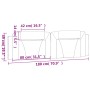 Cabecero de cama acolchado cuero sintético marrón 180 cm de , Cabeceros y pies de cama - Ref: Foro24-374806, Precio: 59,42 €