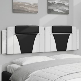 Gepolstertes Kopfteil aus weißem und schwarzem Kunstleder, 180 cm. von , Kopf- und Fußteile - Ref: Foro24-374810, Preis: 70,6...
