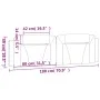 Padded headboard in white and black synthetic leather, 180 cm. by , Headboards and footboards - Ref: Foro24-374810, Price: 69...