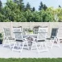 Cushions for high back chair, 6 units, light gray melange fabric. by , Cushions for chairs and sofas - Ref: Foro24-4002348, P...