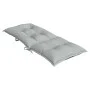 Cushions for high back chair, 6 units, light gray melange fabric. by , Cushions for chairs and sofas - Ref: Foro24-4002348, P...