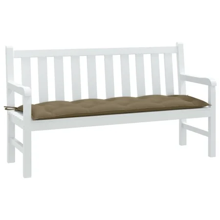 Cushion for garden bench in gray taupe melange fabric 150x50x7 cm by , Cushions for chairs and sofas - Ref: Foro24-4002561, P...