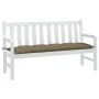 Kissen für Gartenbank, Stoff in Grau-Taupe-Melange, 150x50x7 cm. von , Kissen für Stühle und Sofas - Ref: Foro24-4002561, Pre...
