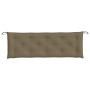 Kissen für Gartenbank, Stoff in Grau-Taupe-Melange, 150x50x7 cm. von , Kissen für Stühle und Sofas - Ref: Foro24-4002561, Pre...