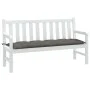 Cojín para banco de jardín tela gris oscuro melange 150x50x7 cm de , Cojines para sillas y sofás - Ref: Foro24-4002554, Preci...