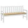 Cojín para banco de jardín tela beige melange 150x50x7 cm de , Cojines para sillas y sofás - Ref: Foro24-4002556, Precio: 31,...