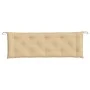 Cojín para banco de jardín tela beige melange 150x50x7 cm de , Cojines para sillas y sofás - Ref: Foro24-4002556, Precio: 31,...