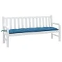 Cojín para banco de jardín tela azul melange 180x50x7 cm de , Cojines para sillas y sofás - Ref: Foro24-4002568, Precio: 33,1...