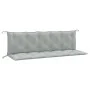 Garden bench cushions 2 units light gray melange fabric 180x50x7 cm by , Cushions for chairs and sofas - Ref: Foro24-4002619,...