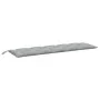 Garden bench cushions 2 units light gray melange fabric 180x50x7 cm by , Cushions for chairs and sofas - Ref: Foro24-4002619,...