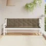 Garden bench cushions 2 units in gray taupe melange fabric 200x50x7 cm by , Cushions for chairs and sofas - Ref: Foro24-40026...