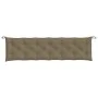 Garden bench cushions 2 units in gray taupe melange fabric 200x50x7 cm by , Cushions for chairs and sofas - Ref: Foro24-40026...