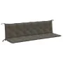 Garden bench cushions 2 units dark gray melange fabric 200x50x7 cm by , Cushions for chairs and sofas - Ref: Foro24-4002631, ...
