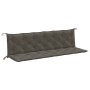 Gartenbankkissen, 2 Stück, dunkelgraues Melange-Gewebe, 200x50x7 cm. von , Kissen für Stühle und Sofas - Ref: Foro24-4002631,...
