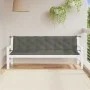 Garden bench cushions 2 units dark gray melange fabric 200x50x7 cm by , Cushions for chairs and sofas - Ref: Foro24-4002631, ...
