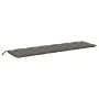 Garden bench cushions 2 units dark gray melange fabric 200x50x7 cm by , Cushions for chairs and sofas - Ref: Foro24-4002631, ...