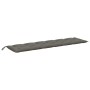 Gartenbankkissen, 2 Stück, dunkelgraues Melange-Gewebe, 200x50x7 cm. von , Kissen für Stühle und Sofas - Ref: Foro24-4002631,...