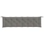Garden bench cushions 2 units dark gray melange fabric 200x50x7 cm by , Cushions for chairs and sofas - Ref: Foro24-4002631, ...
