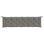 Gartenbankkissen, 2 Stück, dunkelgraues Melange-Gewebe, 200x50x7 cm. von , Kissen für Stühle und Sofas - Ref: Foro24-4002631,...