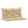 Cushions for garden bench 2 units beige melange fabric 100x50x7 cm by , Cushions for chairs and sofas - Ref: Foro24-4002589, ...